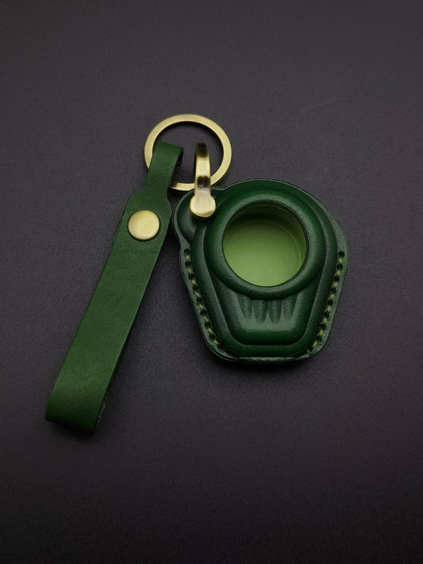Suitable for Zongshen Yomi Little Bear Dundun Motorcycle Key Cover Bubble Zs125-5A Cowhide Key Bag Buckle