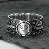 Retro ring solar-powered for beloved, wish, European style, flowered