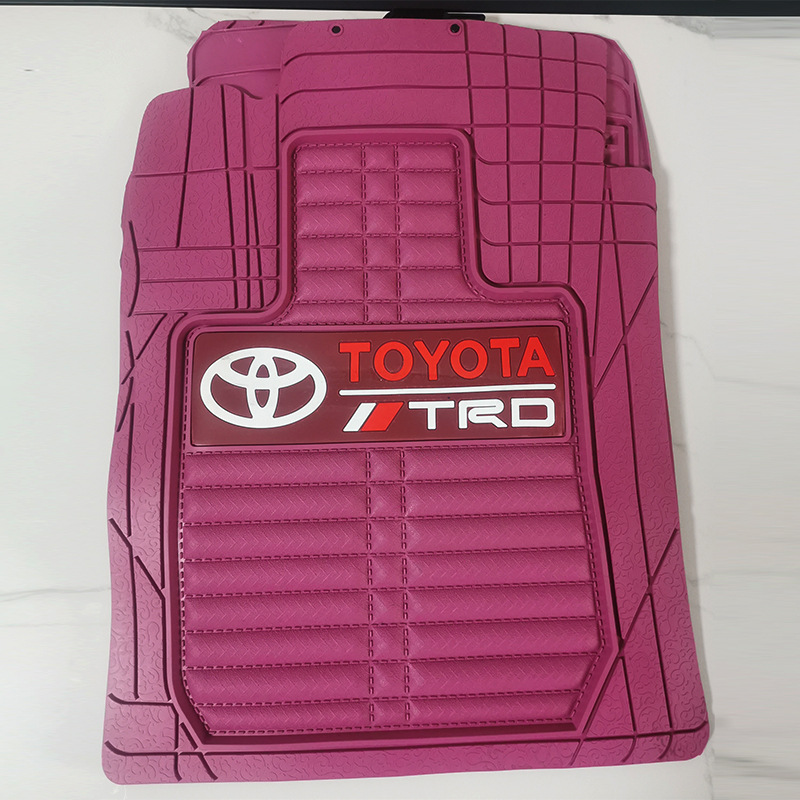 Car Logo Car Floor Mats, Universal Floor Mats, Latex Floor Mats, Wear-Resistant, Non-Slip, Thickened Plastic Floor Mats