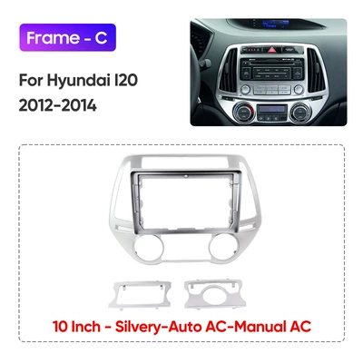 DVD Navigation Navigation Silver Face Frame Versatile - framec-9inch