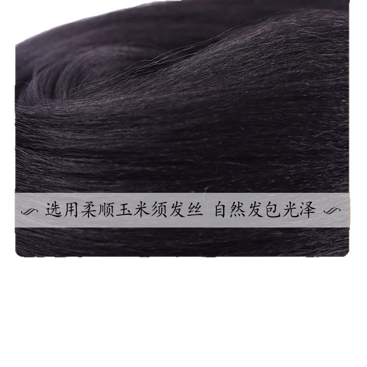 古装新年汉服假发一体式发包古风盘发假发髻明制蝴蝶结发型垫发女|undefined