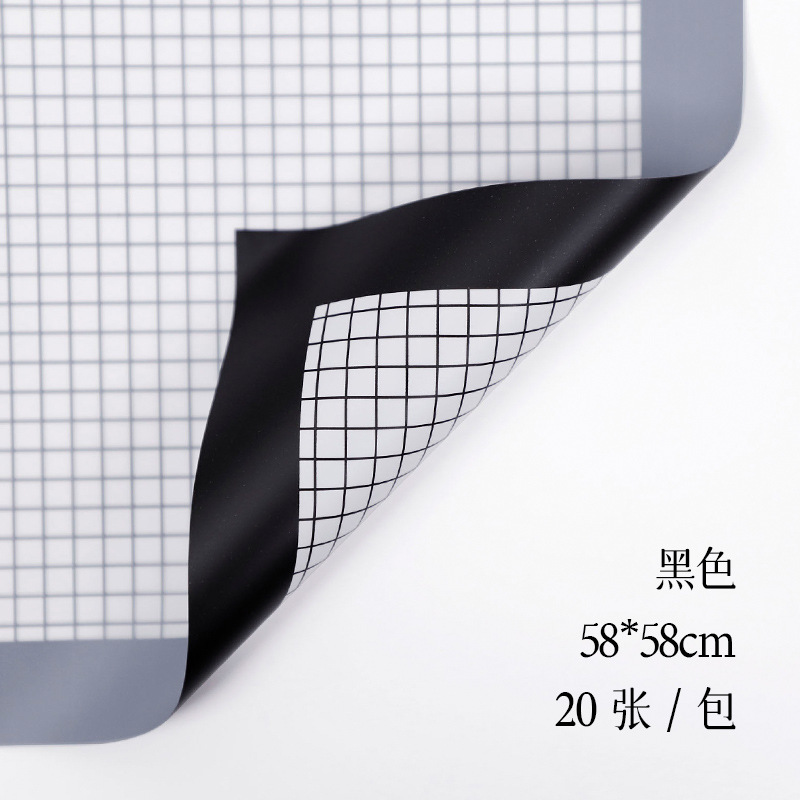 Flores de fábrica de fiesta al por mayor nuevo marco de red flor de papel de envoltura impermeable papel de niebla florista ramo de papel de envoltura flor