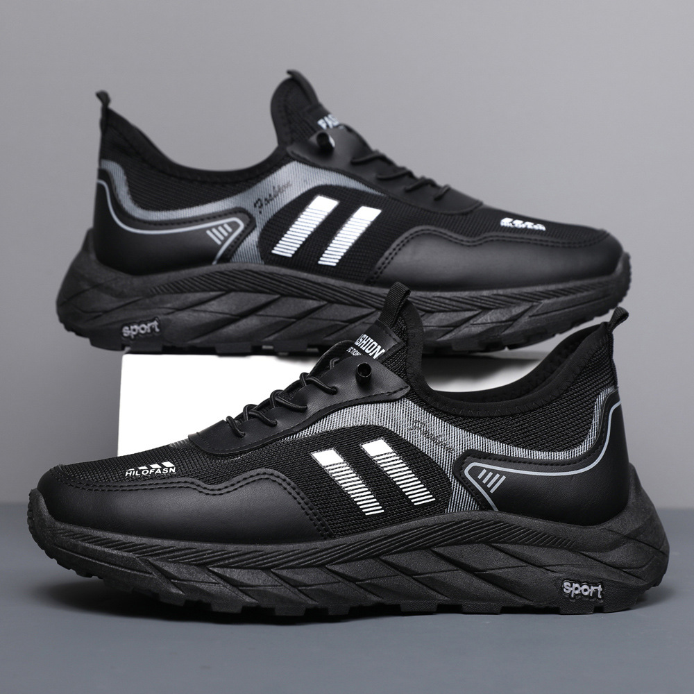 Verano nuevo estilo ligero zapatos para personas mayores zapatos cómodos para hombres zapatos antideslizantes para papá zapatos para mamá baile cuadrado zapatos deportivos de suela blanda