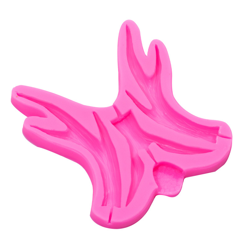 Nueva Navidad tamaño ELK Antler forma molde de silicona fondant chocolate cake decoración hornear herramienta