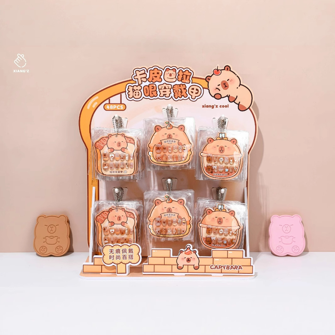 short three dimensional nail stickers