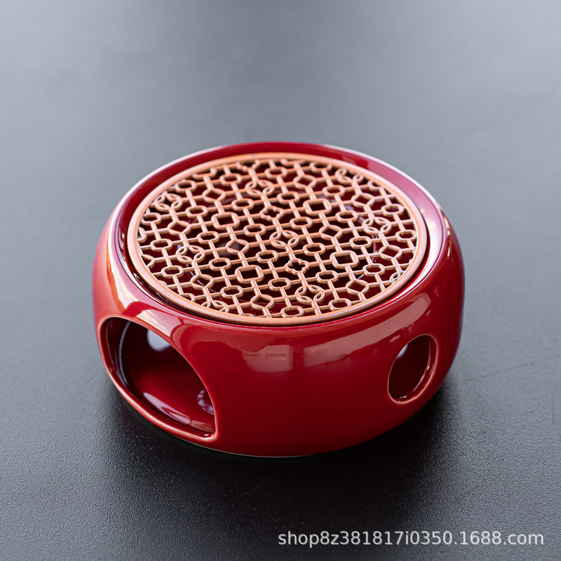 轻奢高档暖温茶炉花茶壶蜡烛煮茶炉陶瓷底座加热炉保温明火煮茶器|undefined
