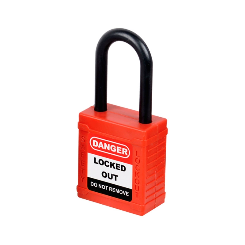 Промышленный защитный навесной LOTO-замок MSTLOCK для списков проектов, нейлоновая изолирующая защита, предохранительный замок N38 мм
