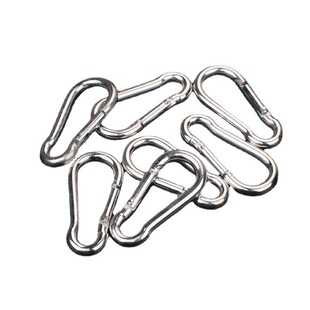Iron Galvanized Connecting Ring Carabiner Rust-Free Spring Hook Outdoor Adventure Safety Buckle Dog Chain Buckle