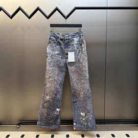 正确版本现货高品质AC家2025新款胶囊系列牛仔裤宽松版型男女同款