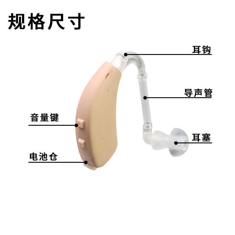 audífono para personas mayores sordas graves, orejas dorsales de alta potencia, chip genuino de 8 canales, reducción de ruido digital especial