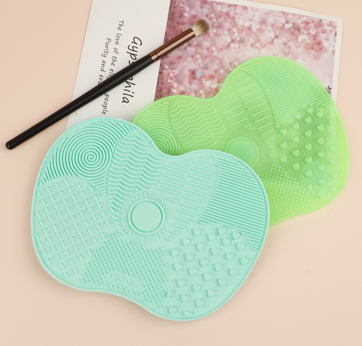11g Weight Pad for washing brush Makeup Tools Types 1 Piece Quantity Silica Gel Material Multicolor, Apple Pattern Basic, Simple Style Style Basic Simple Style Multicolor Apple Silica Gel Pad For Washing Brush 1 Piece 5
