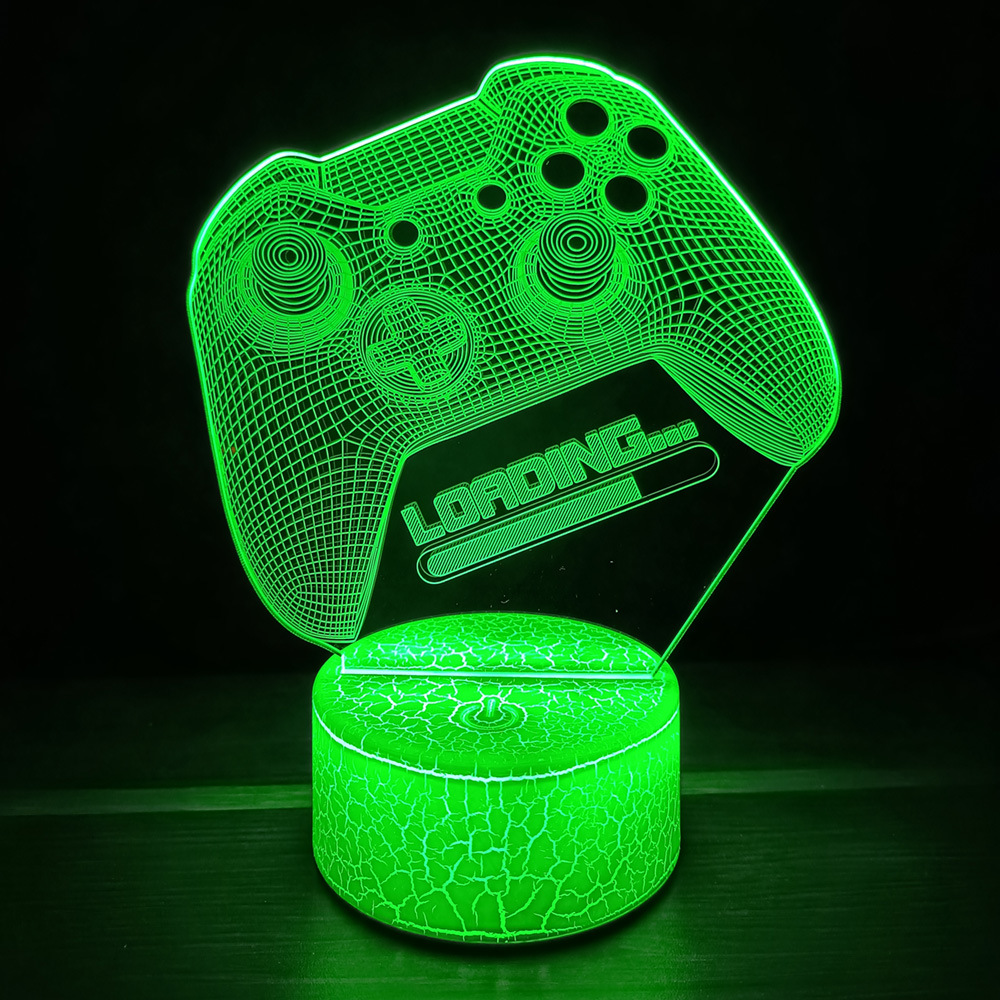 Creativo e-sports atmósfera luz juego manejar 3D luz de la noche XBOX luz decorativa LED7 color contaminación lumínica fábrica de ventas directas