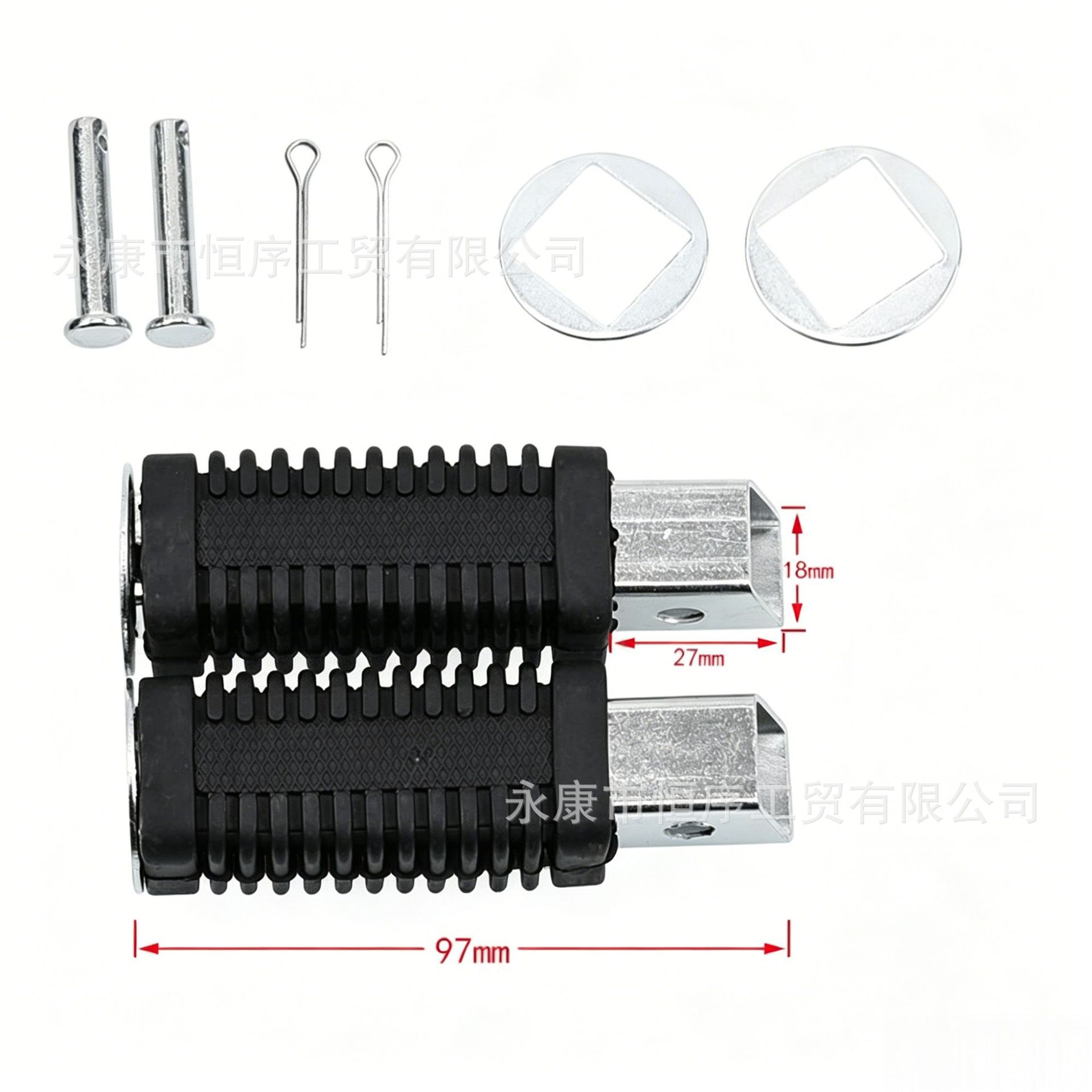 Mini Motorcycle Accessories 47 49Cc Small Racing Bike Foot Pedals Left and Right Foot Pegs