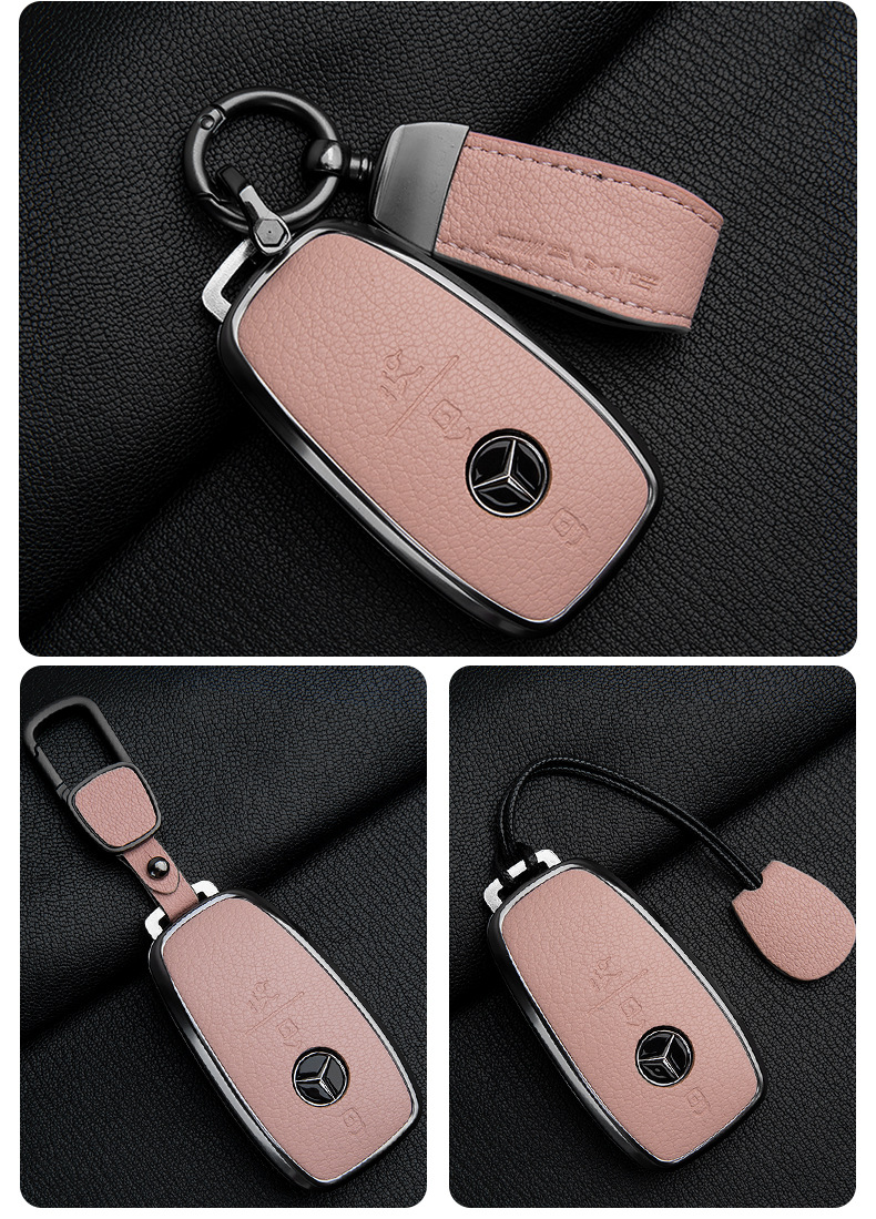 Suitable for Mercedes-Benz Amg Key Cover G63 High-End G500 Leather Key Case Gle Gtr Gt50 Car Key Shell