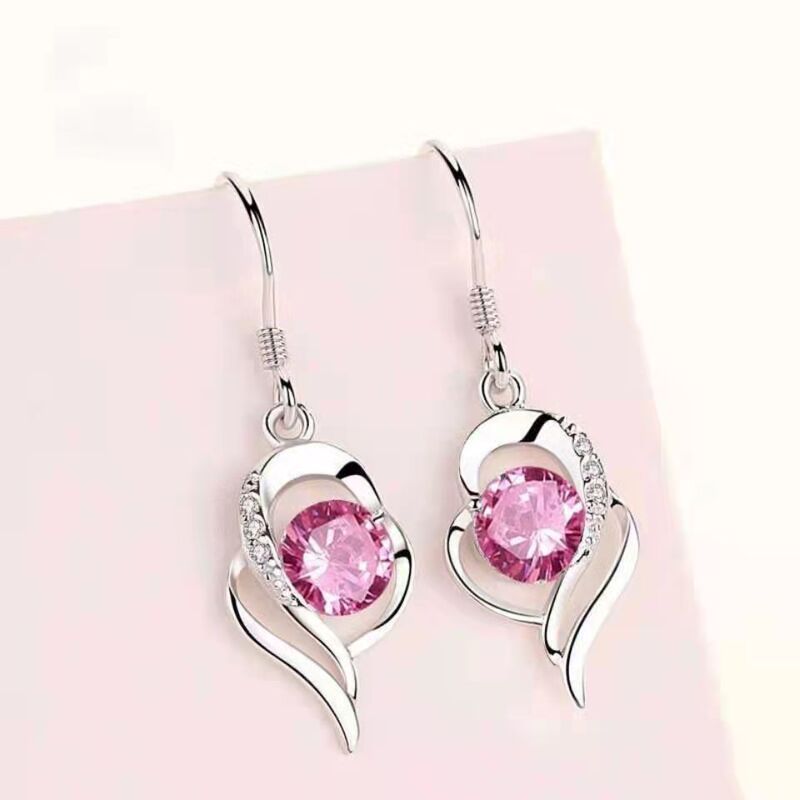 Popular 925 earrings with you in mind simple fashion elegant all-match earrings female niche Net red drop girlfriends same style Popular 925 earrings with you in mind simple fashion elegant all-match earrings female niche Net red drop girlfriends same style