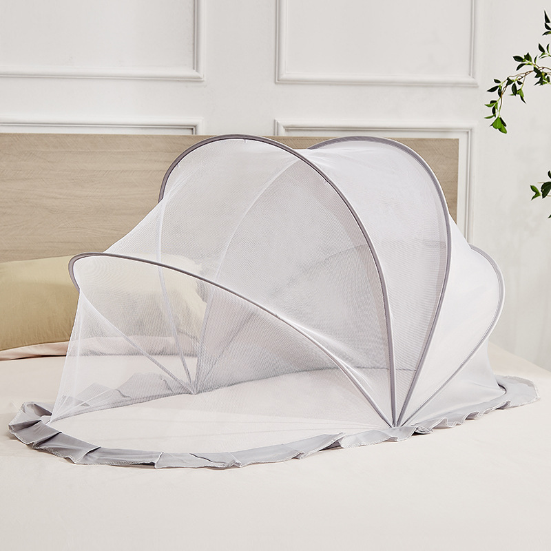 Baby Mosquito Net Portable Baby Foldable Mosquito Net Installation-Free Shading Baby Mosquito Cover Full Cover Type Hair