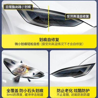 Car headlight protective film: Black Warrior TPU