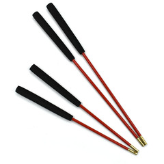 String trick handle anti-slip solid bamboo, copper head solid fiberglass rod, thread hole design
