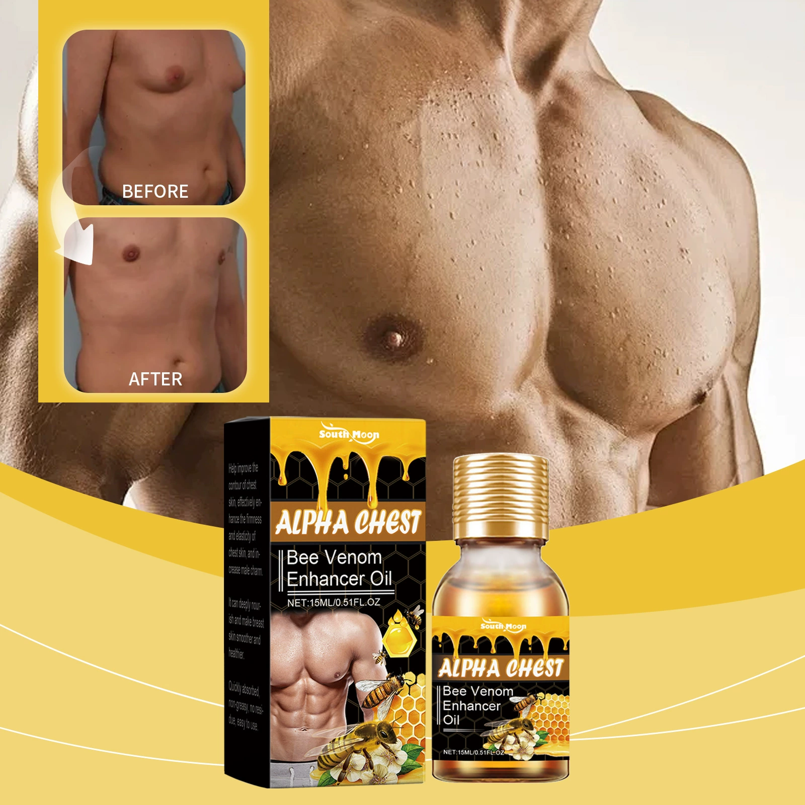 South Moon Alpha Chest Bee Venom Enhancer Oil