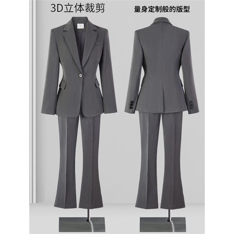 navy blue Professional Suit suit Women's Workplace Public Examination Interview Dress Advanced Sense Temperament Suit Coat Work Clothes