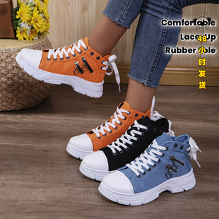 J 40641 Thick High Top Canvas Shoes ��׸ߎͷ���ŮЬ
