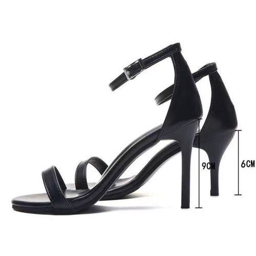 Super fairy stilet-heeled shoes women's new style 2025 spring and summer classic one-belt sandals 7cm medium heels are not tiring