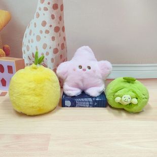 鼻涕熊海洋動物鯨魚毛絨玩具創意拉線烏龜公仔翻轉海星兒童玩具