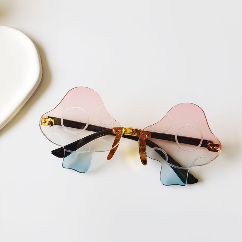 New Fashion Mushroom Shape Frame Children's Summer Uv Protection Sunglasses display picture 2