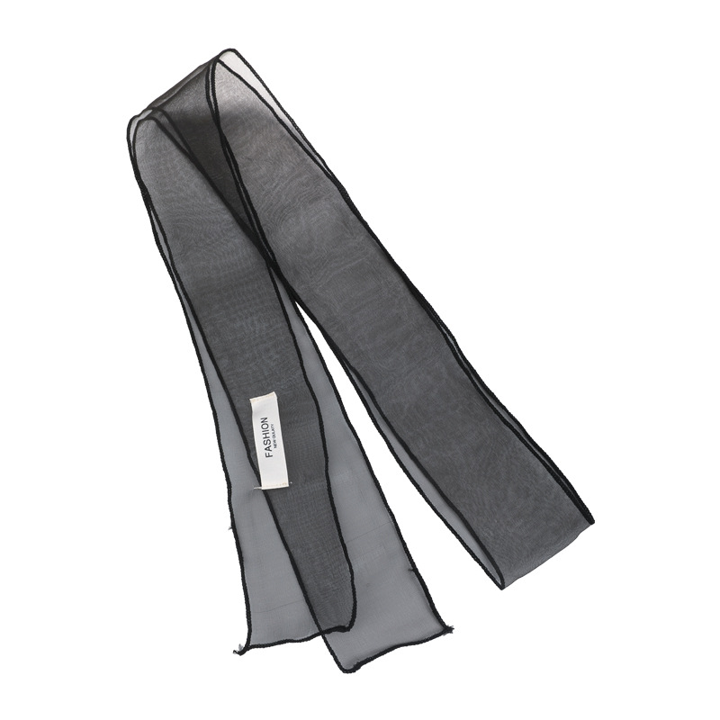 Foulard a nastro in organza per capelli design coreano chic_voghion.com