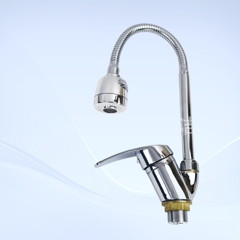 Foreign Trade Manufacturer Universal Shower Ingot Mixing Water Kitchen Faucet Zinc Alloy Hot and Cold Sink Sink Faucet