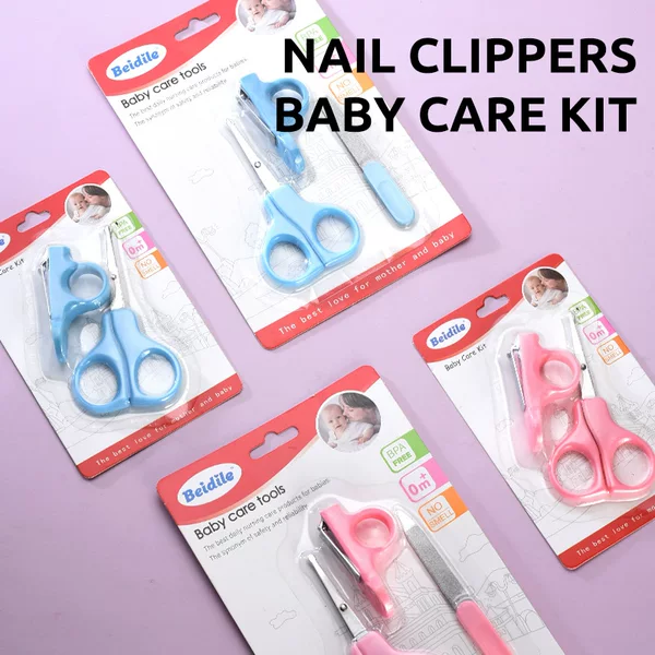 Baby Nail Clipper Set Newborn Baby Three-Piece Care Set Nail Trimmer Portable Baby Care