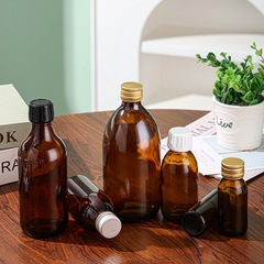 廠家批發茶色口服液瓶密封酵素瓶避光玻璃瓶糖漿保健藥水瓶分裝瓶