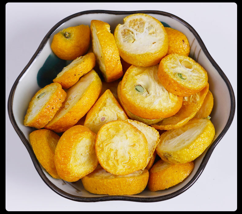 Freeze-Dried Kumquat Slices (Fortunella margarita) — Unsweetened Citrus Fruit Tea & Herbal Infusion in use