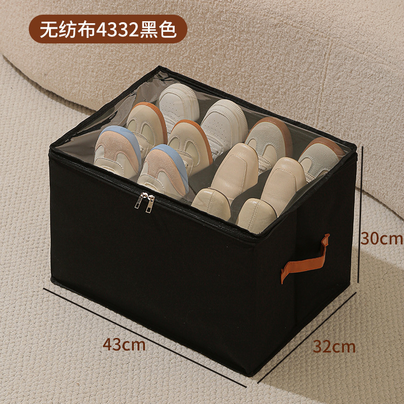Caja de almacenamiento de zapatos de Oxford – plegable, a prueba de polvo, con tapa, para armario y hogar