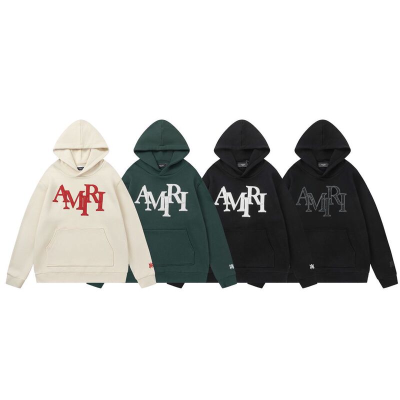 2024 New Autumn and Winter Ami Printed Letter Pattern Hooded Sweatshirt for Men and Women, Same Style as One Piece Wholesale Delivery
