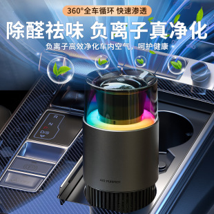 2025 New P05 Car Air Purifier Home Office Desktop Negative Ion Colorful Marquee Portable