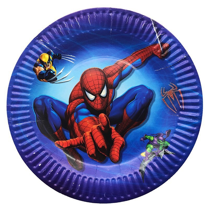 Spiderテーマ対外貿易スパイダーマン誕生日パーティー装飾セット紙コップテーブルクロス横断幕皿|undefined