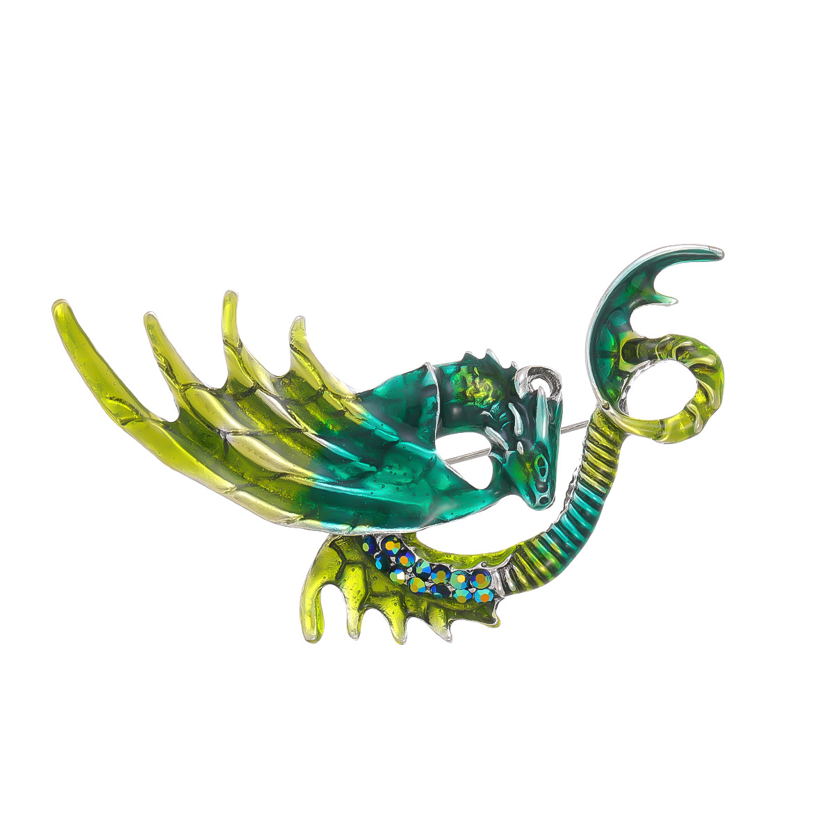Europäisches Emaille Drachen Brosche Für Herren Anzug Und Sakko_voghion.com