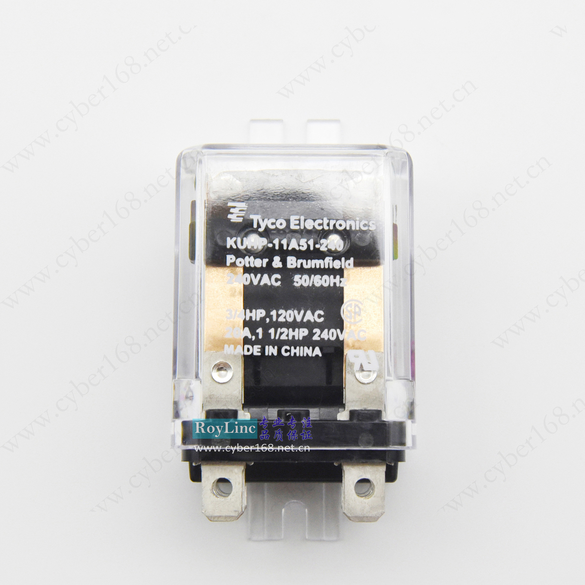 Tyco KUHP-11A51-240 240V Potter & Brumfield工业插拔式继电器