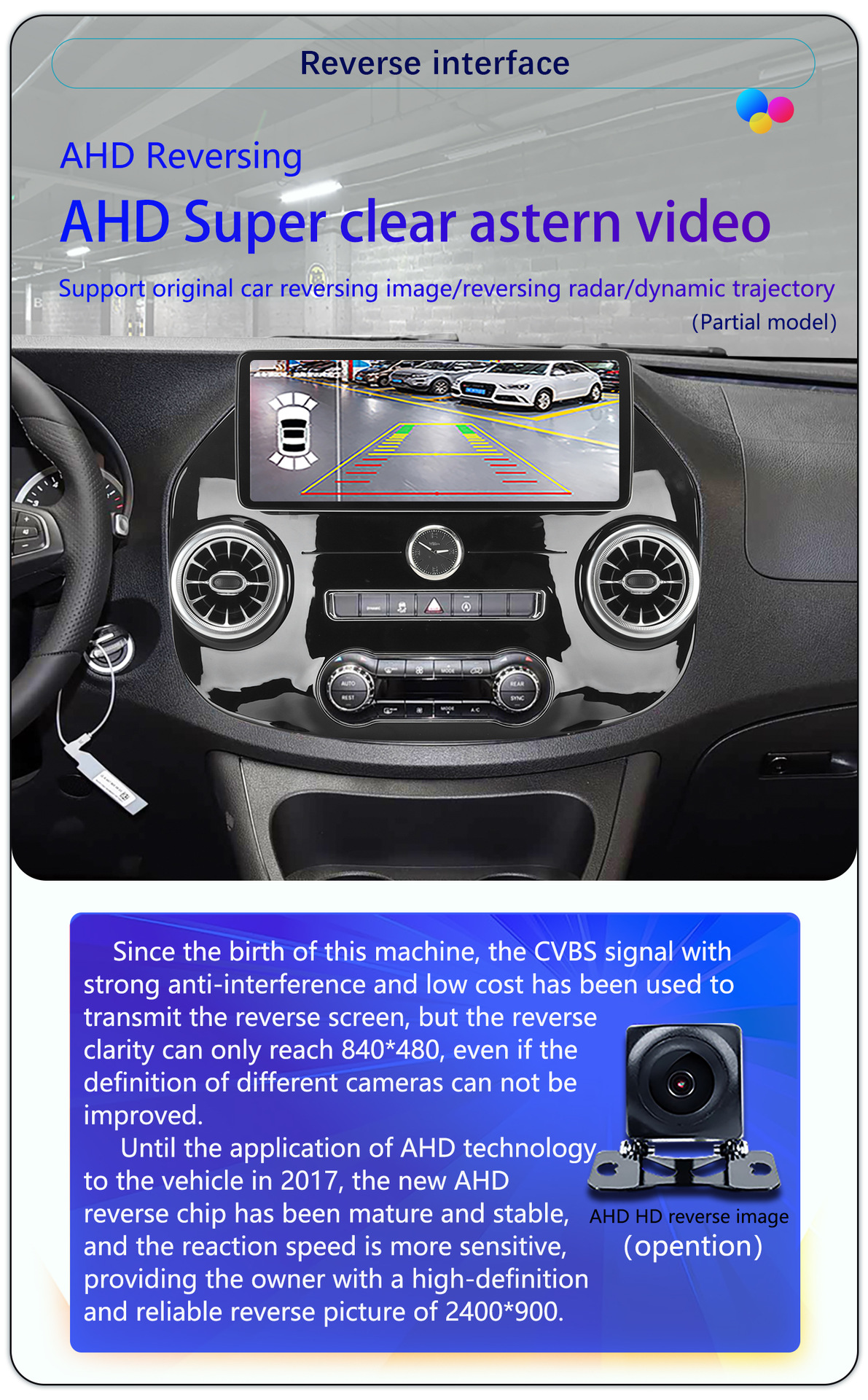 Suitable for 16-23 Mercedes-Benz Vito Vito 12.3inch Android Large-Screen Wireless Carplay Car Navigator