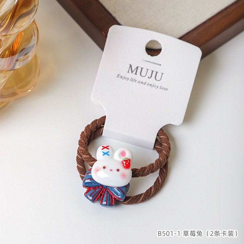 Ligas coreanas premium para cabello