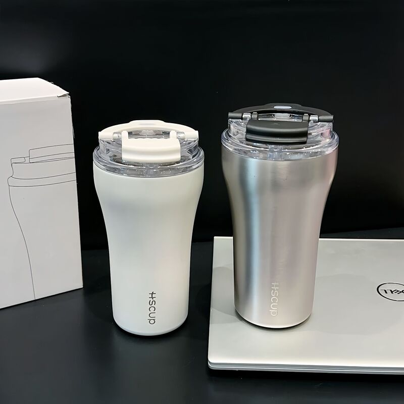 新しいファッションダブルドリンクステンレス鋼コーヒーカップ男性と女性の水カップシンプルなタンブラーカップ|undefined