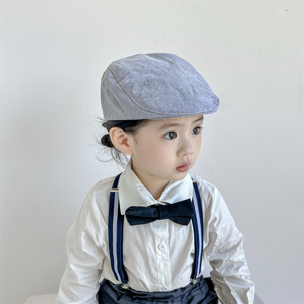 Sombreros para bebés primavera y otoño boina para bebés sombreros de sol sólidos para niños y niñas sombreros de verano para niños