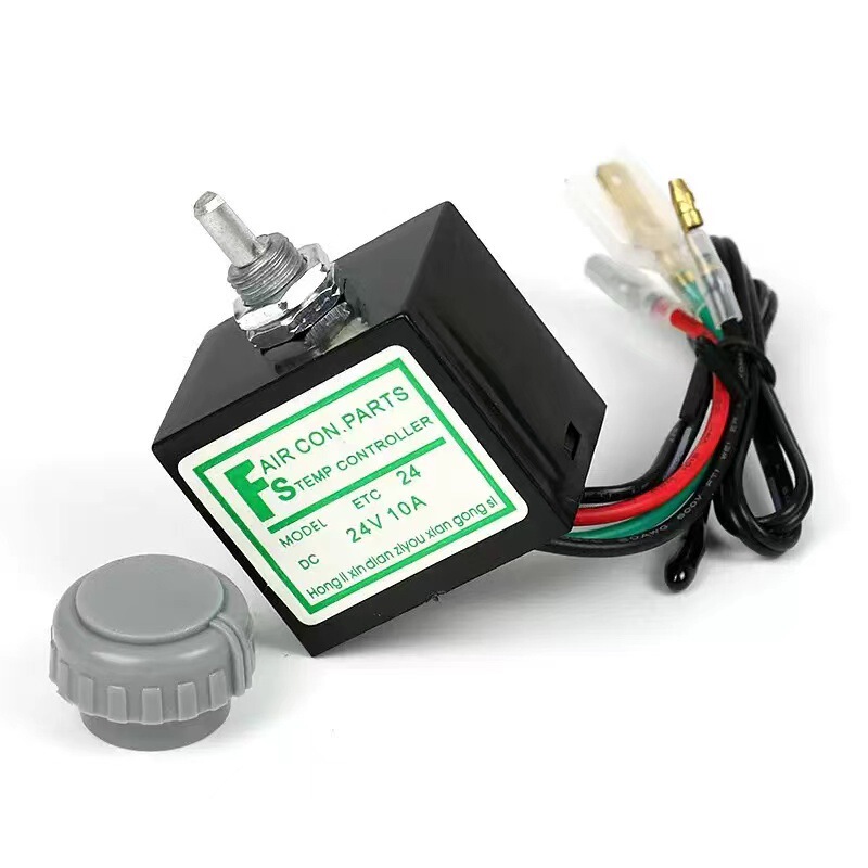Car air conditioning thermostat switch knob type adjustable electronic temperature controller with car air conditioning sensor repair