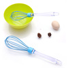 Yingnuo spot eggbeater baking tool Kitchen household transparent handle quiet silicone eggplant