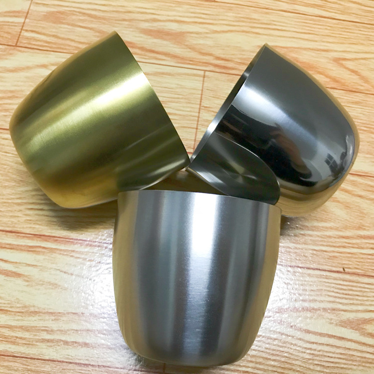 304 tazas de cerveza de acero inoxidable engrosadas tazas coreanas tazas de agua redondas de una sola capa tazas de comidas tazas de logotipo creativo