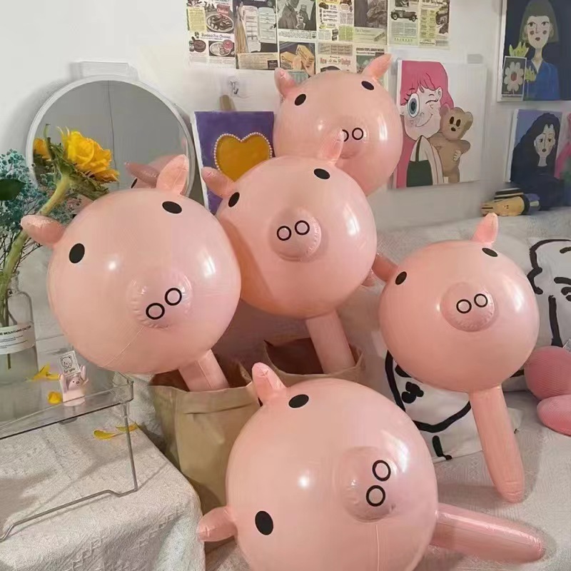 Oro cigarra nueva Rana bebé en stock red Rana roja luminosa rebote bola inflable SOMO animal juguete globo al por mayor