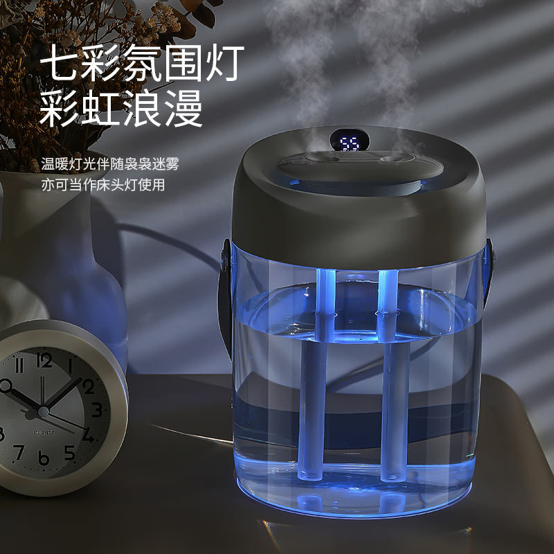 Digital Display Humidifier Desktop Household Large Fog Volume Large Capacity Bedroom Office Air Purification Wholesale Air Purification