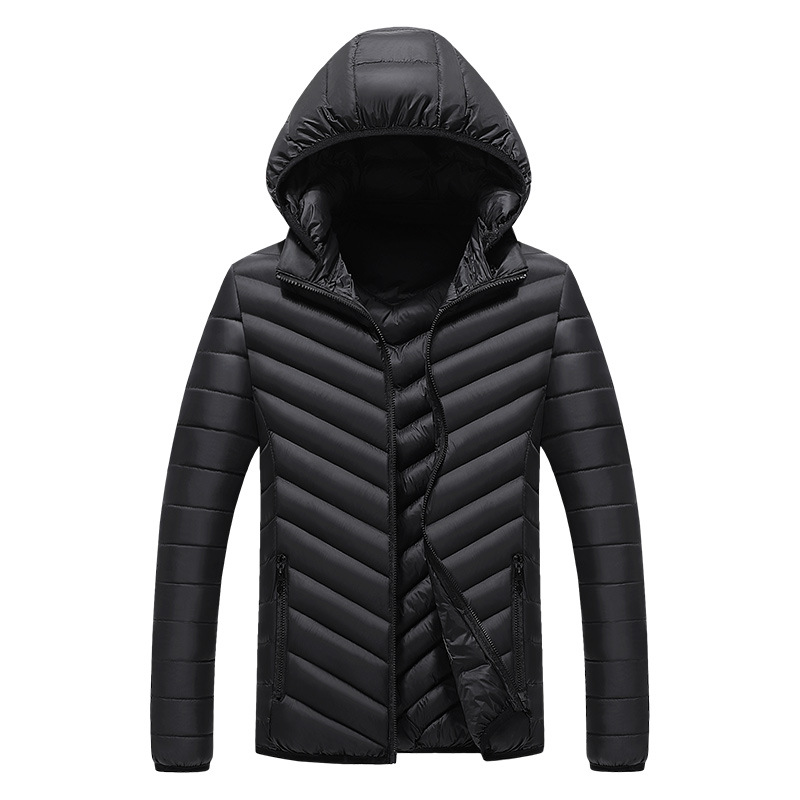 Chaqueta de algodón acolchada transfronteriza Chaqueta de algodón acolchada ligera para hombres chaqueta acolchada de algodón de moda para jóvenes Chaqueta de algodón acolchada para hombres venta directa de fábrica de moda