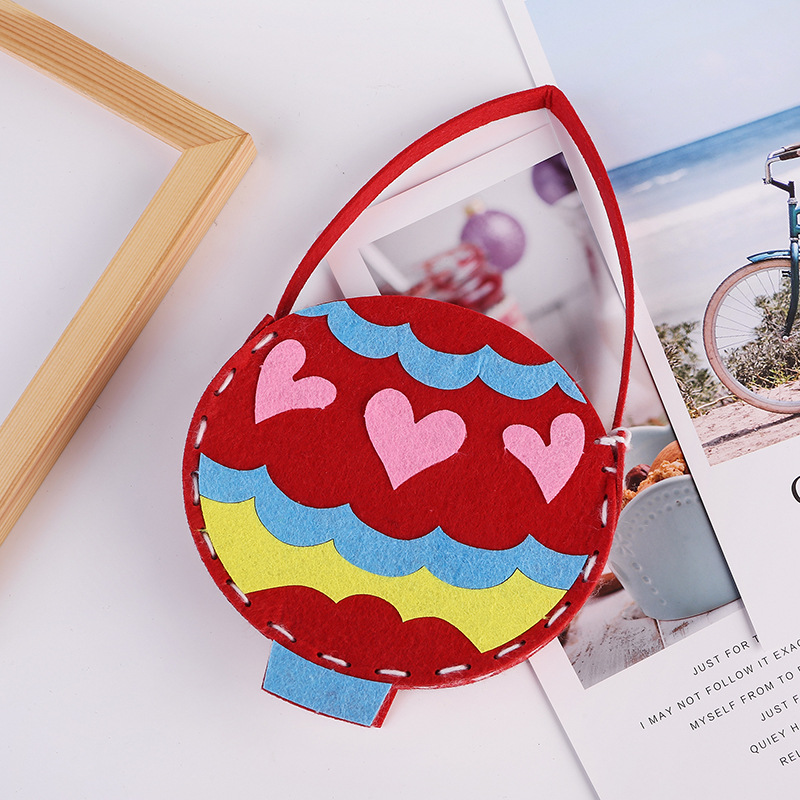 兒童節手工diy布藝手工拎包 幼兒園美勞課趣味益智早教玩具材料包